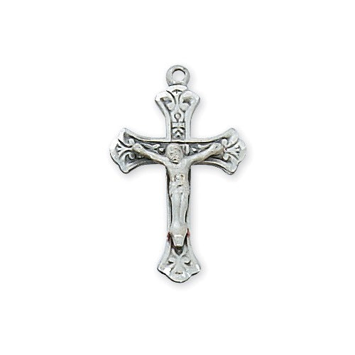 Necklace/SS/Crucifix/18"/L8045