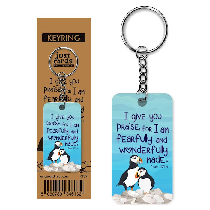 Keychain-Psa 139:14-Fearfully And Wonderfully Made
