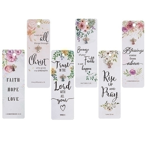 Lapel Pin/Bookmark/Angel/Asstd Scripture