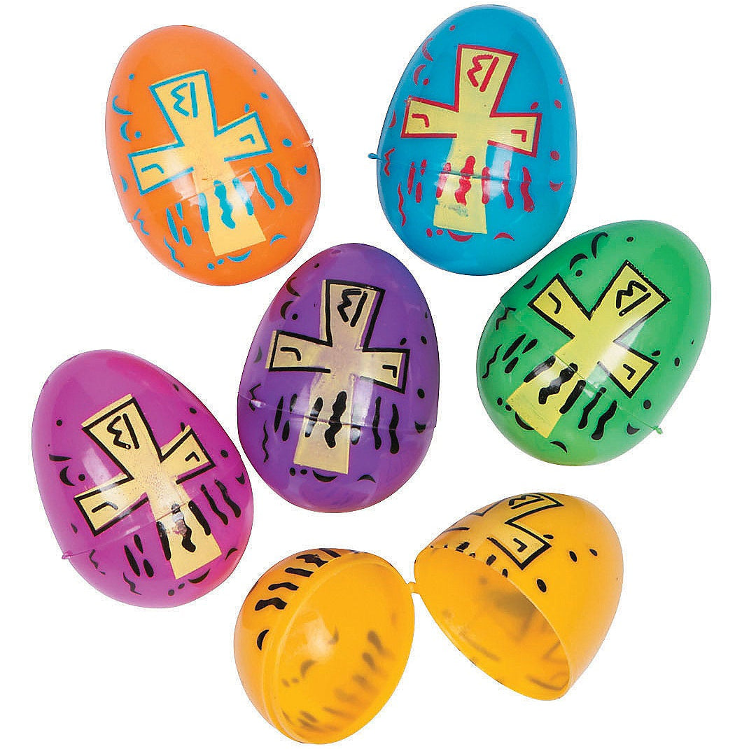 Easter Eggs-Plastic-Bright Colors-Asstd