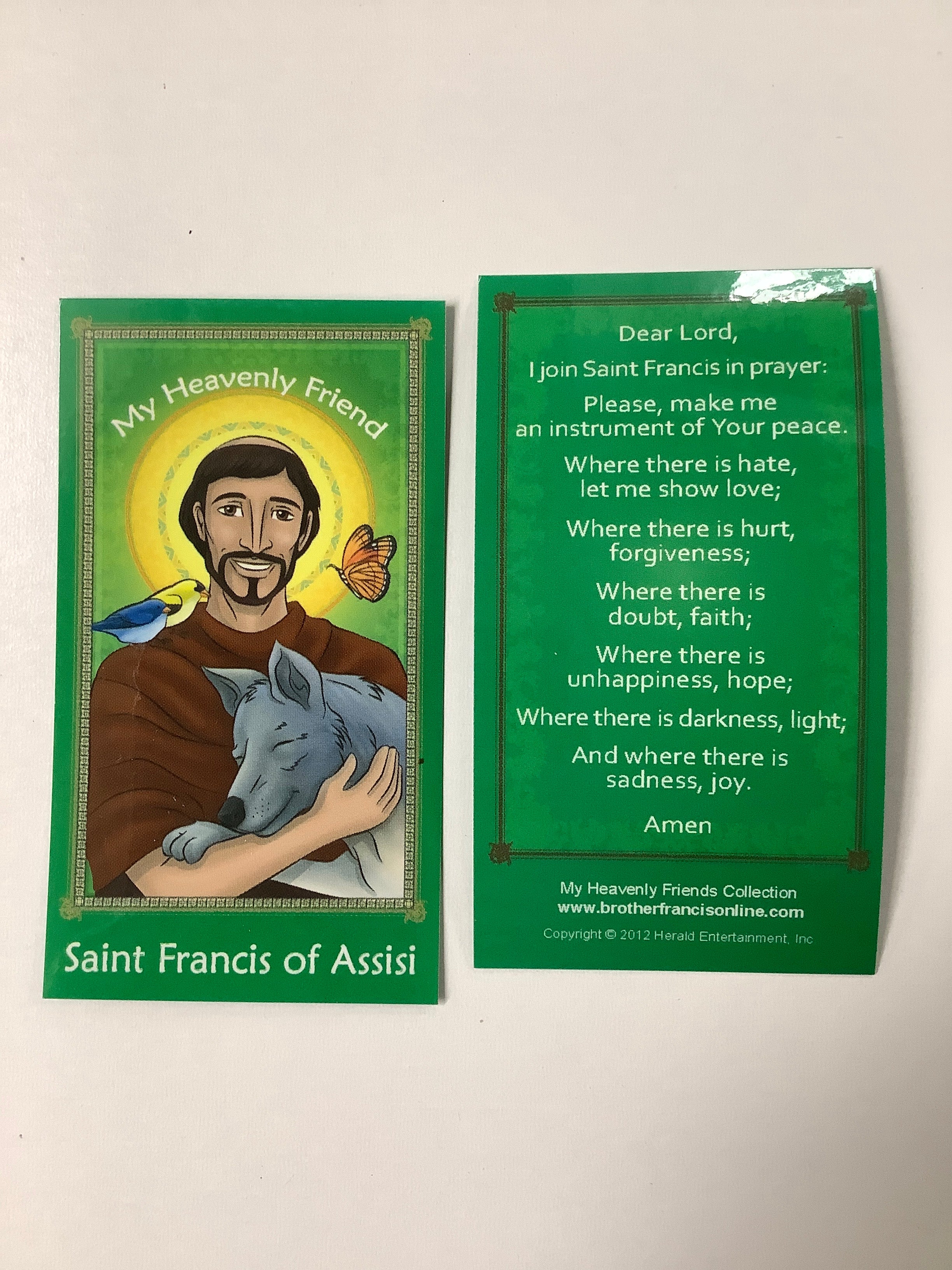Prayer Card/My Heavenly Friend