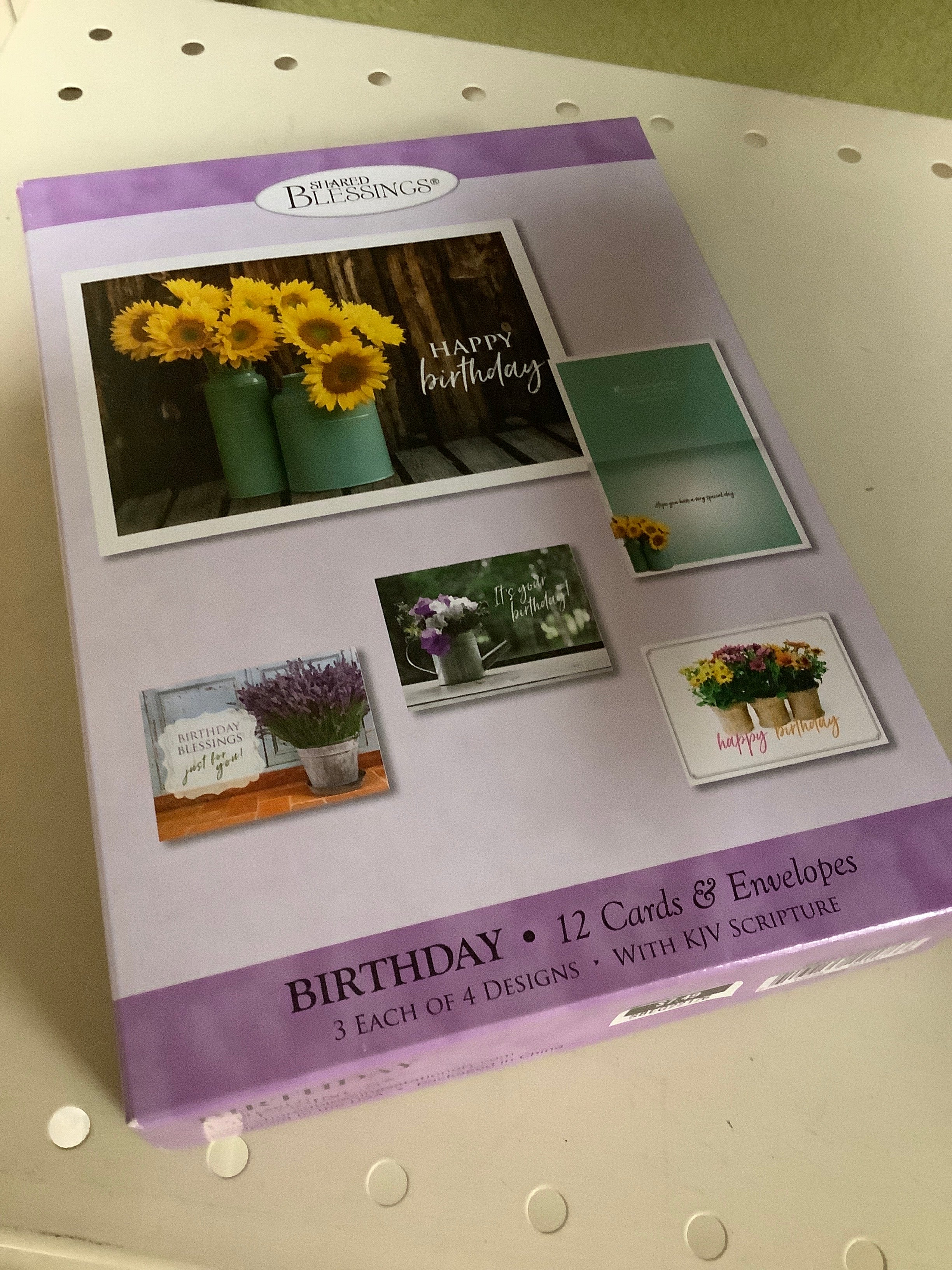 Boxed Cards-Birthday-Sunflowers In A Vase