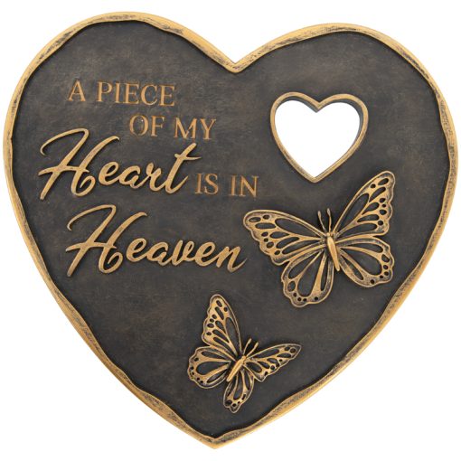 Stone-Heart Shaped-Butterflies-A Piece In Heaven