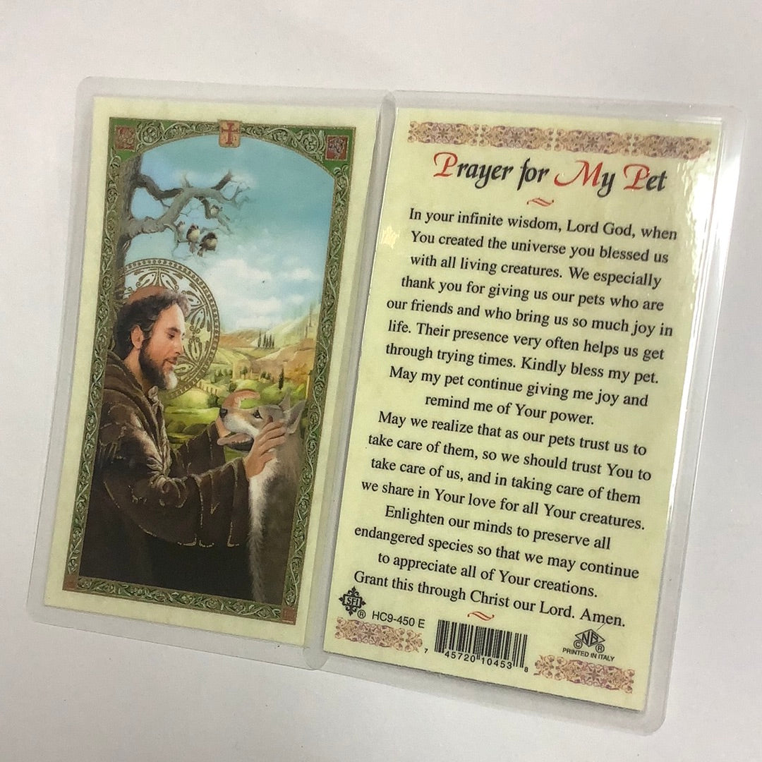 BM-laminated-St Francis For My Pet-HC9-450 E