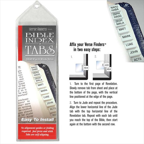 Bible Index Tabs/Silver