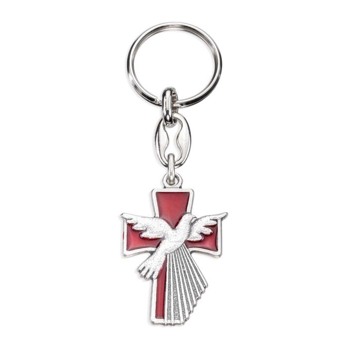 Keychain-Confirmation-Red Epoxy-Holy Spirit