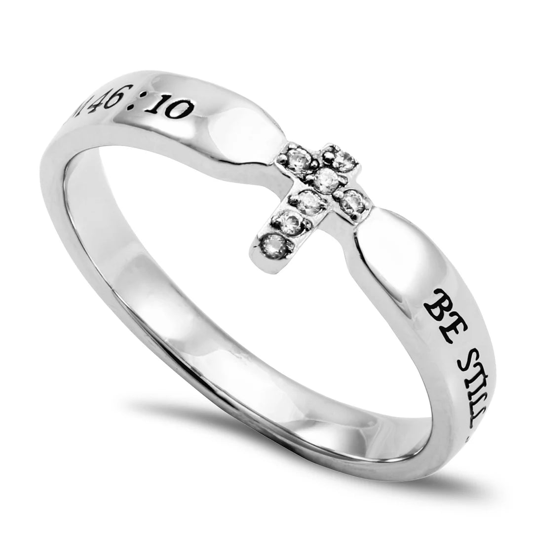 Ring-Psa 46:10-Tiny Tip-Be Still