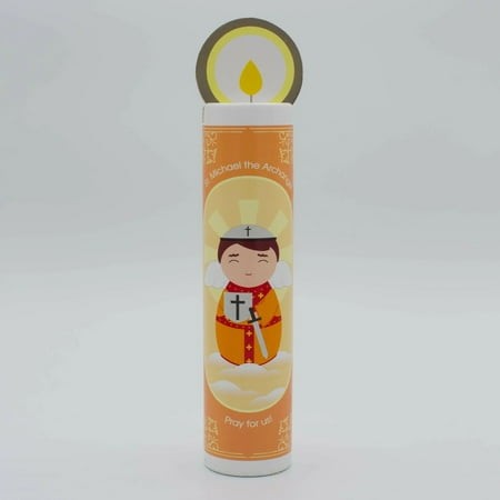 Toy-Wooden Candle-St Michael-7"