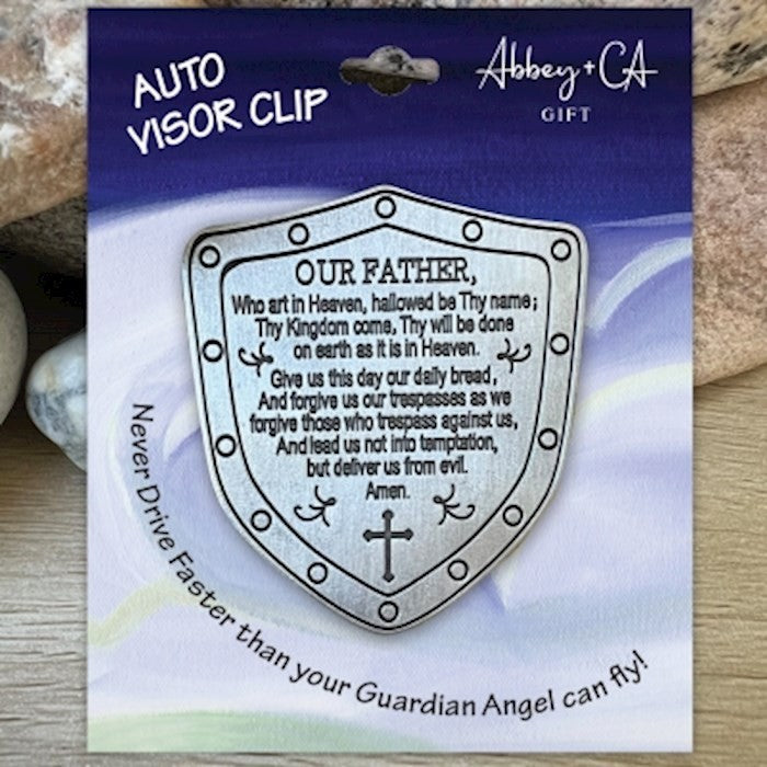 Visor Clip-Lord's Prayer Shield-KVC285