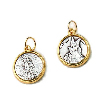 Medal-Two Tone-St. Michael-Guardian Angel