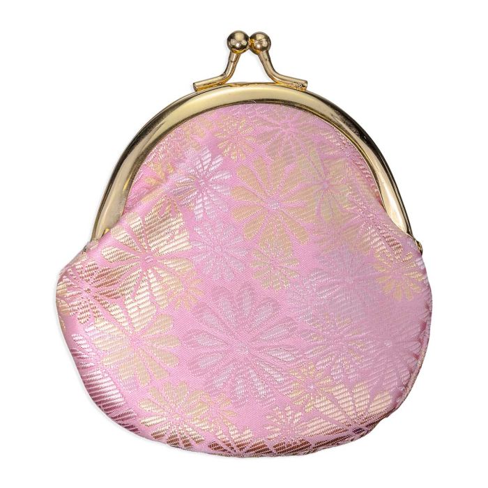 Rosary Case-Pink Tapestry-Snap Opening
