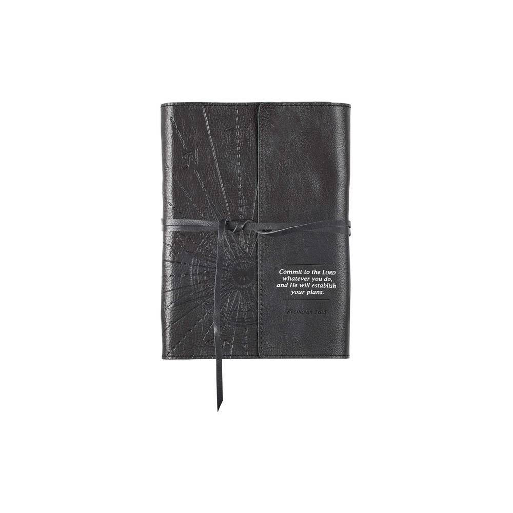 Journal/Wrap/Leather/Black