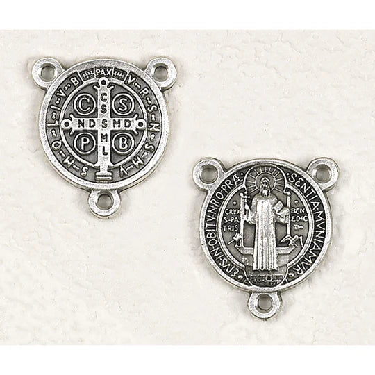 Rosary Centerpiece-St Benedict-3/4"