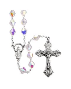 Rosary-Bicone Crystal Aurora-8mm