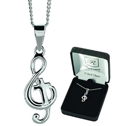 Necklace/SS/Music Staff/Cross