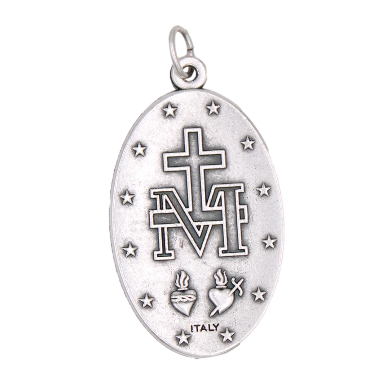 Medal/Miraculous/Blue Enamel/1 1/2"