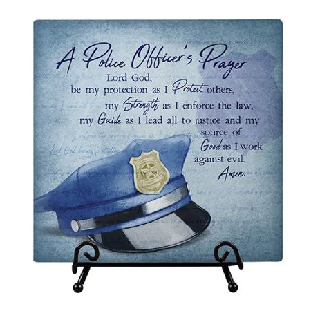 Plaque/Easel/Police Officer's P