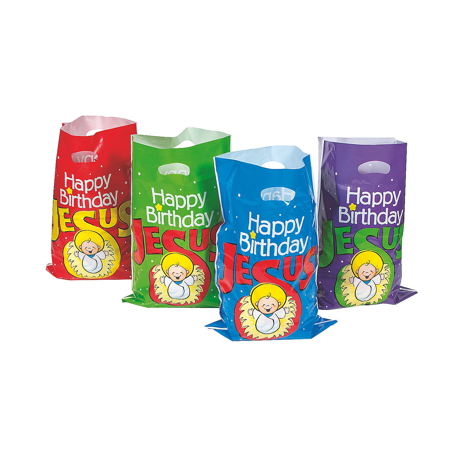 Goody Bags-Happy Birthday Jesus-Assrtd-Large