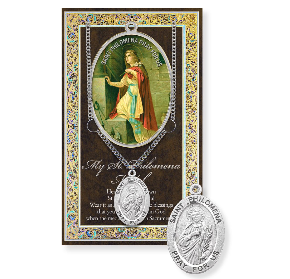 Necklace/Prayer to St. Philomen