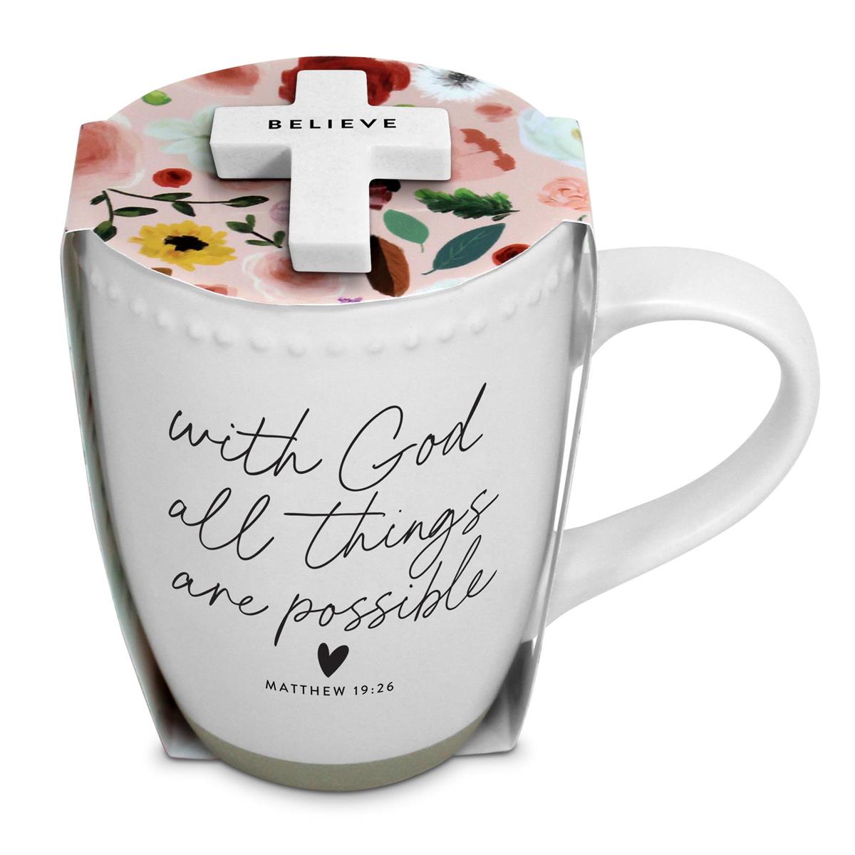 Mug-18oz-Mat 19:26-Believe-All Things Possible