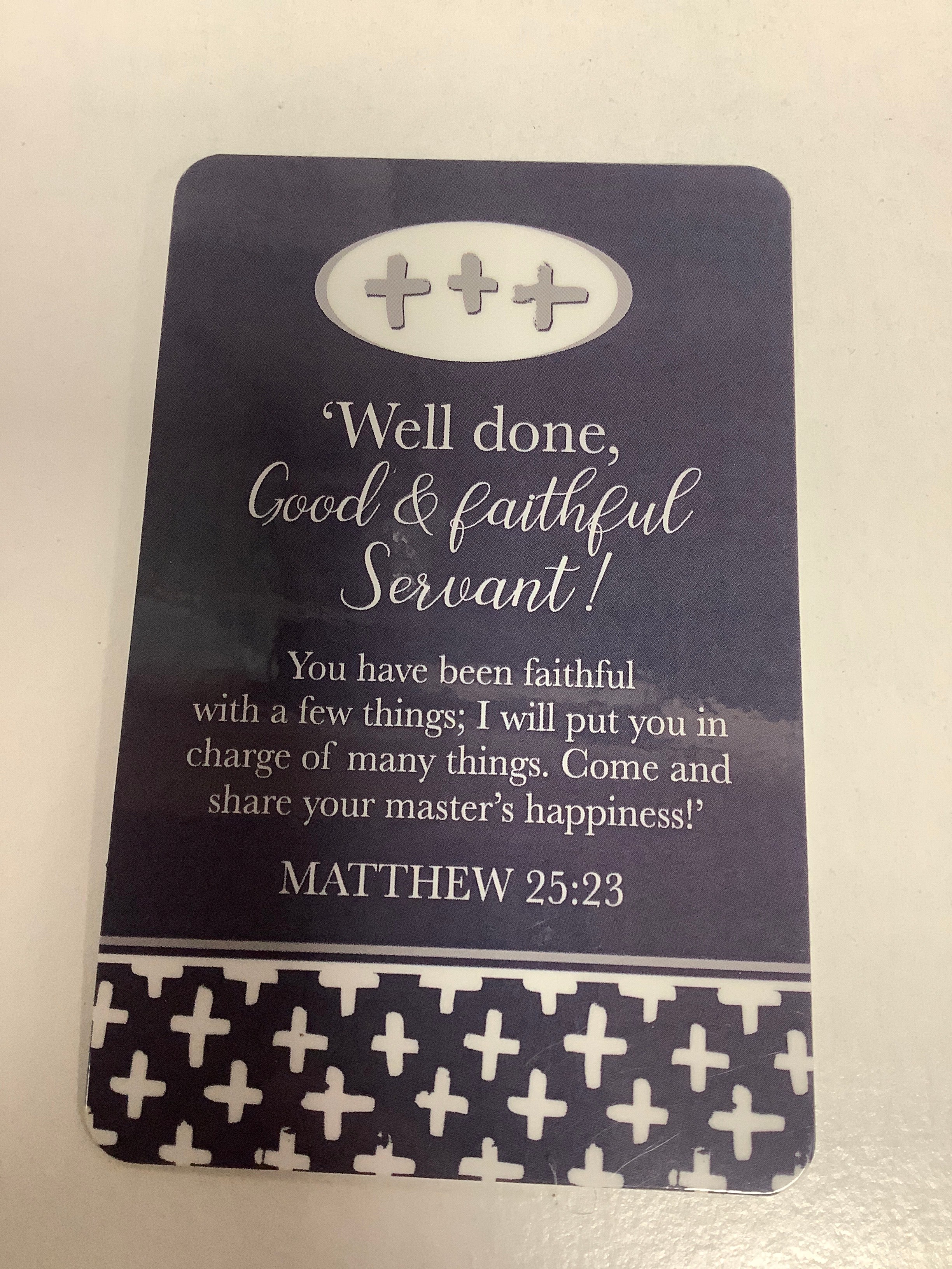 Bookmark/Good&FaithfulServant
