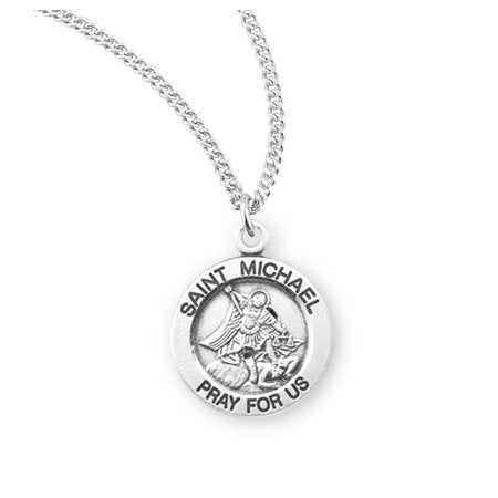 Necklace-SS-St. Michael-Round