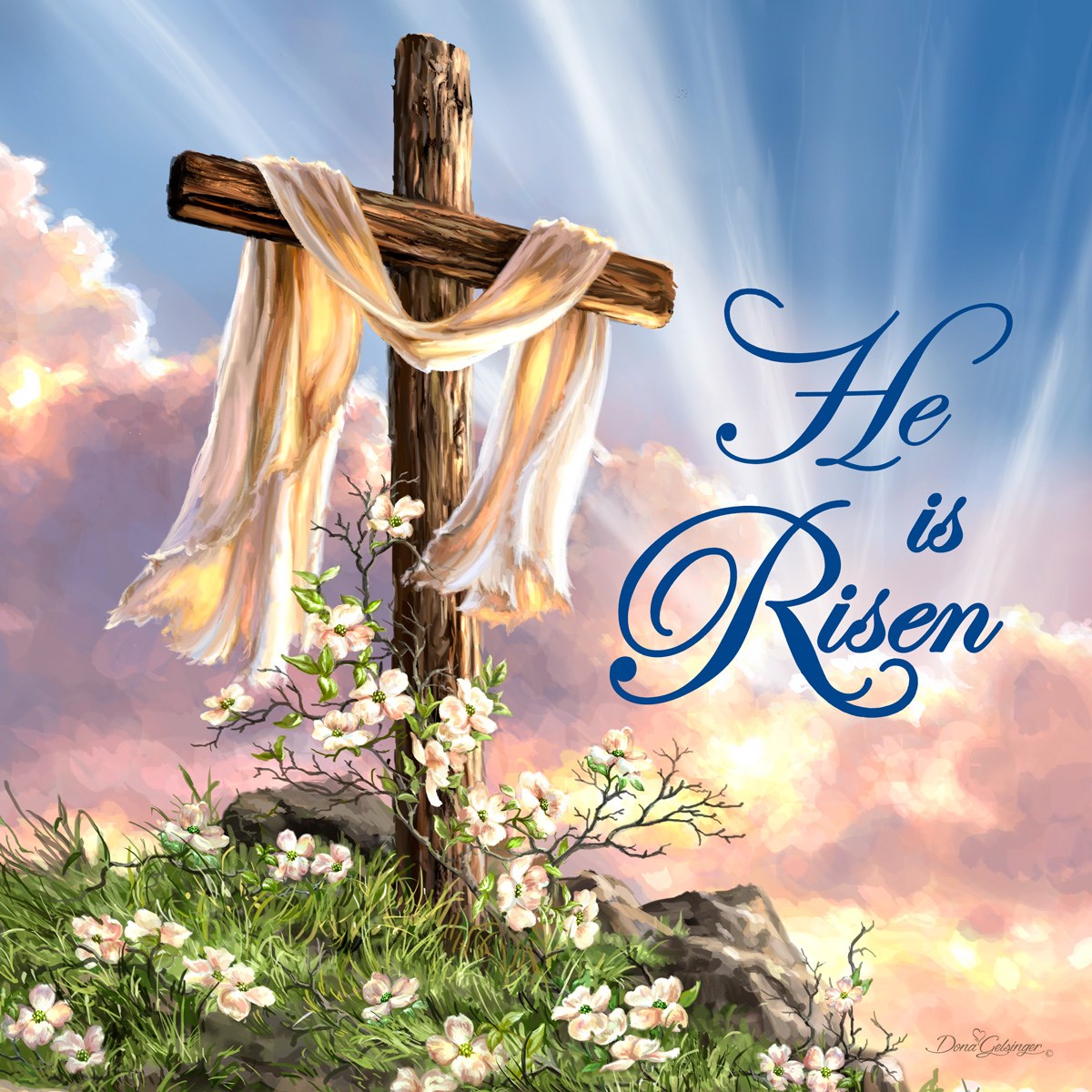 Canvas/10X10/He Is Risen