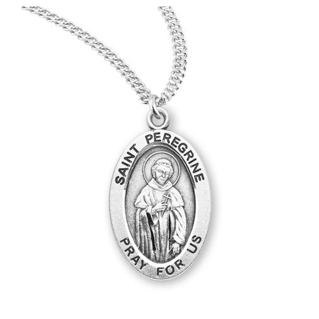 Necklace/SS/St Peregrine/Oval/20