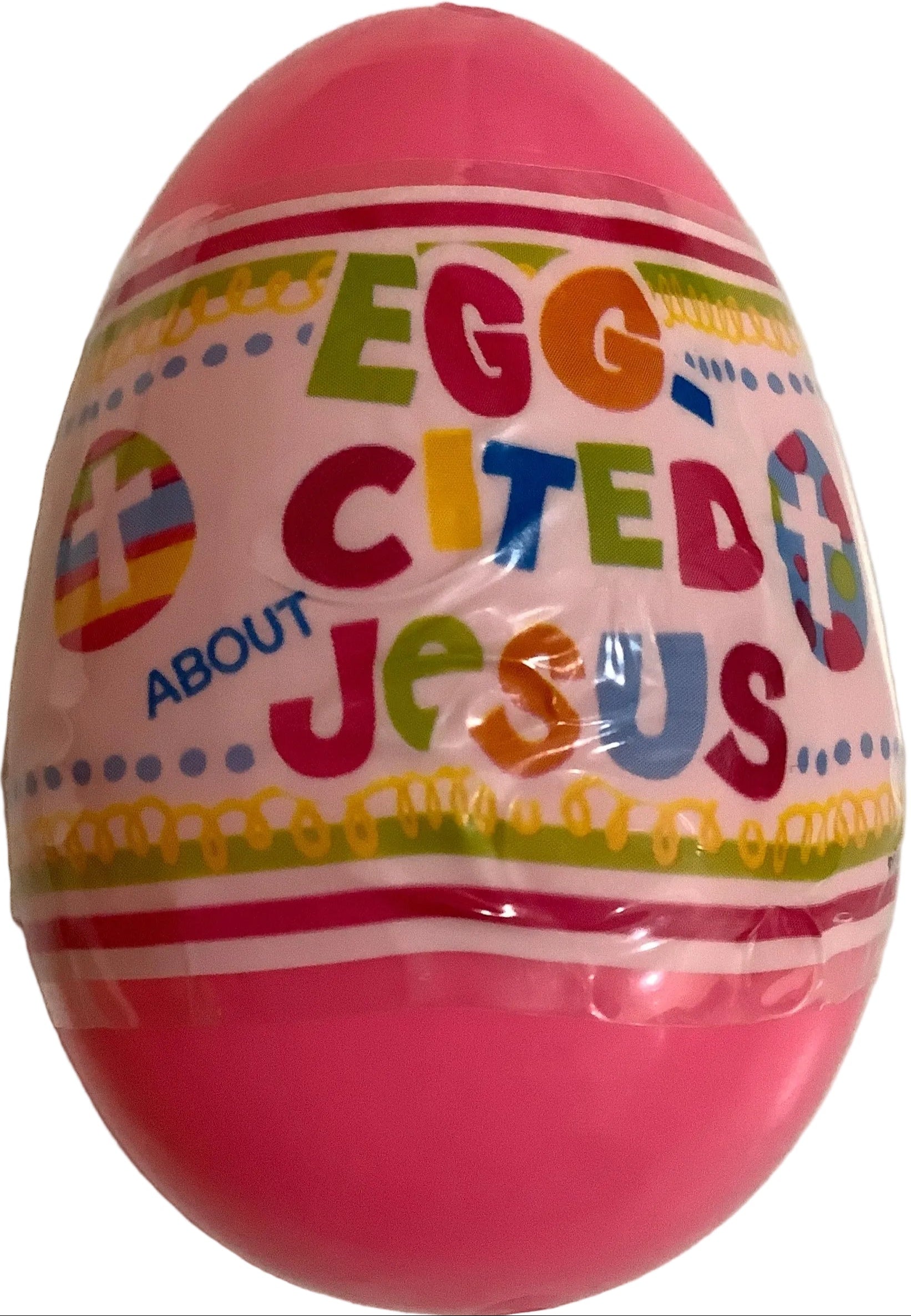 Egg-Jesus Loves Every Bunny-W/Cross Spring