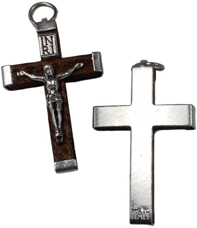 Crucifix/Wood/Brwn/1¼"