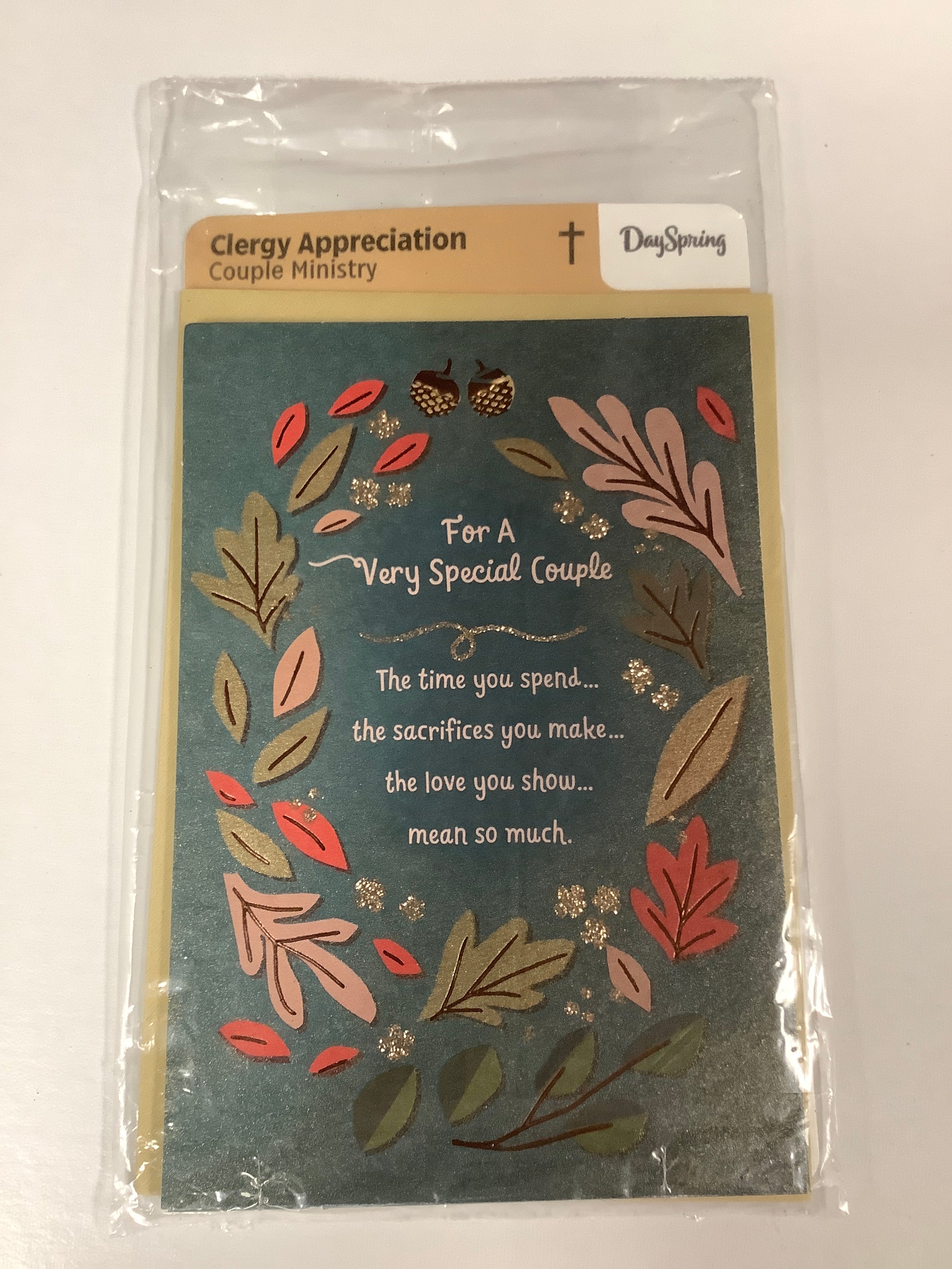 Card-Clergy Appreciation-Couple Ministry-Leaf-88550