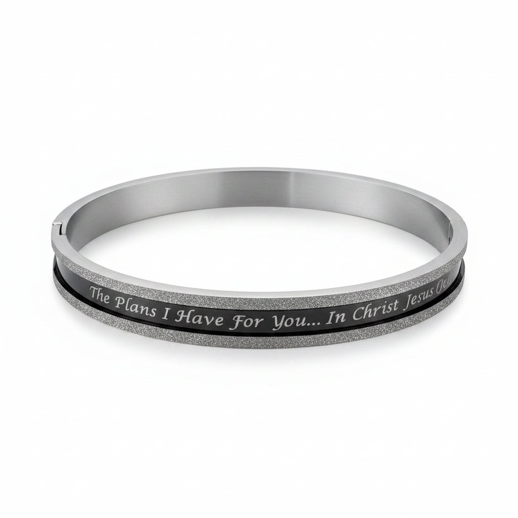 Bracelet-Jer 29:11-Girl's Champagne Black-I Know-7"