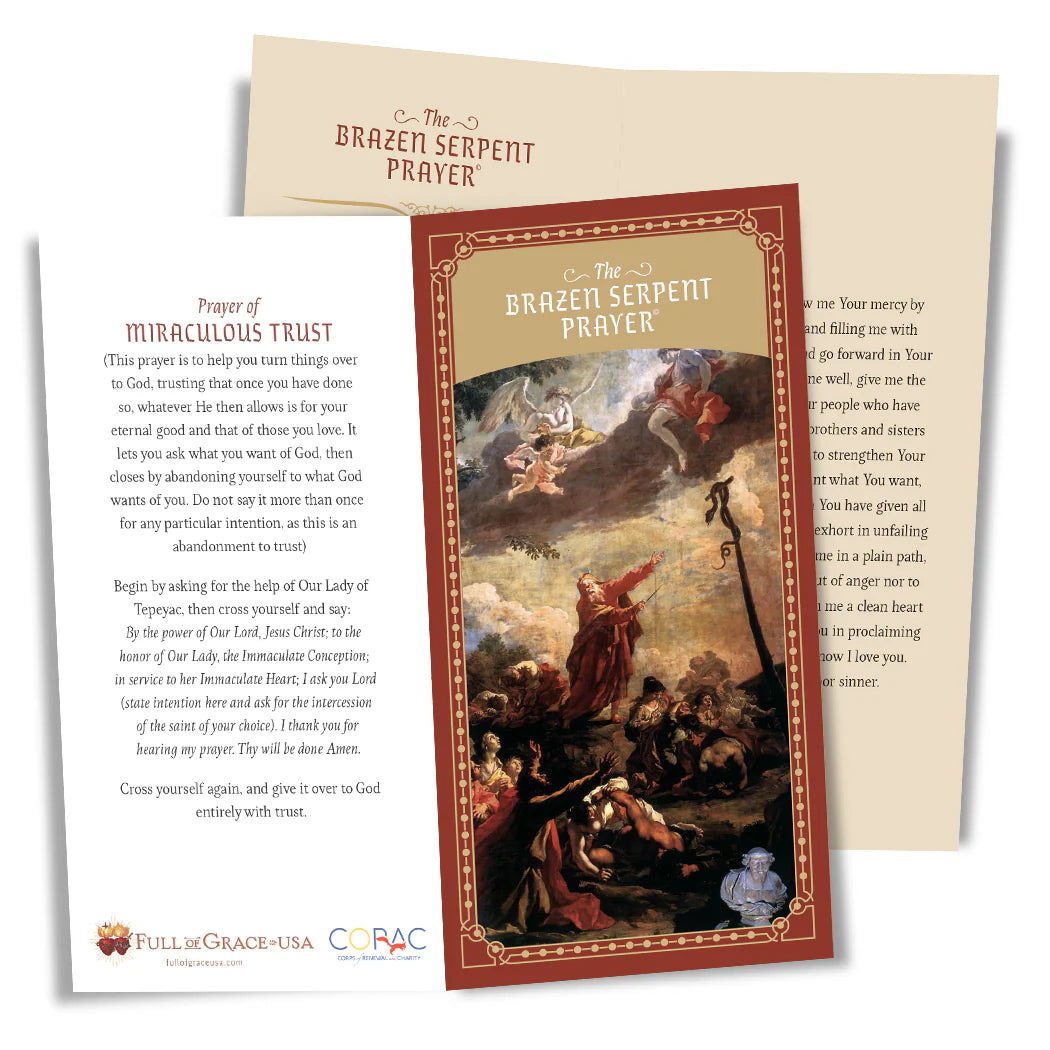 Pamphlet-The Brazen Serpent Prayer-W/Miraculous Medal