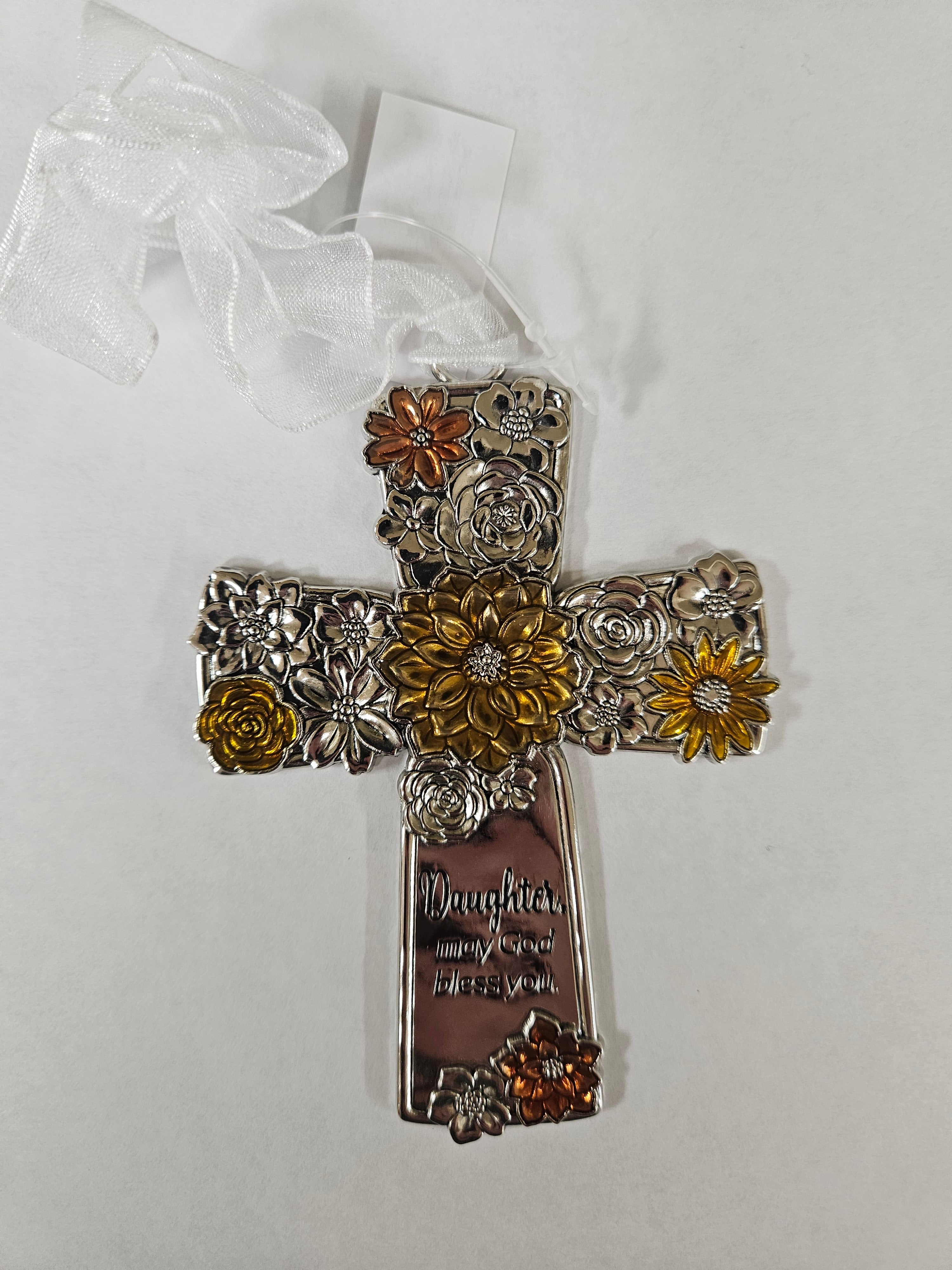 Ornament-Cross-Daughter May God Bless You