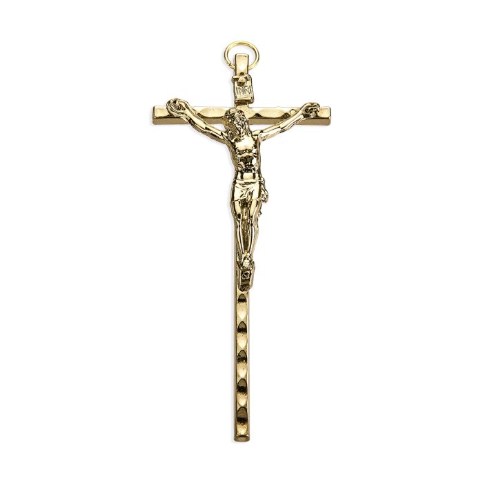 Crucifix-Hammered-Gold