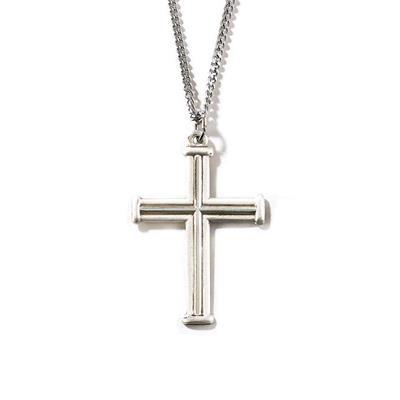 Necklace/SP/24"/Large Cross