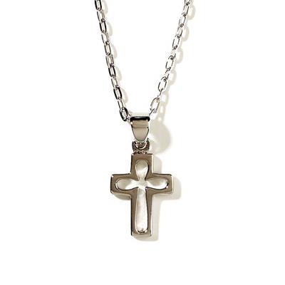 Necklace/SP/18"/Cross