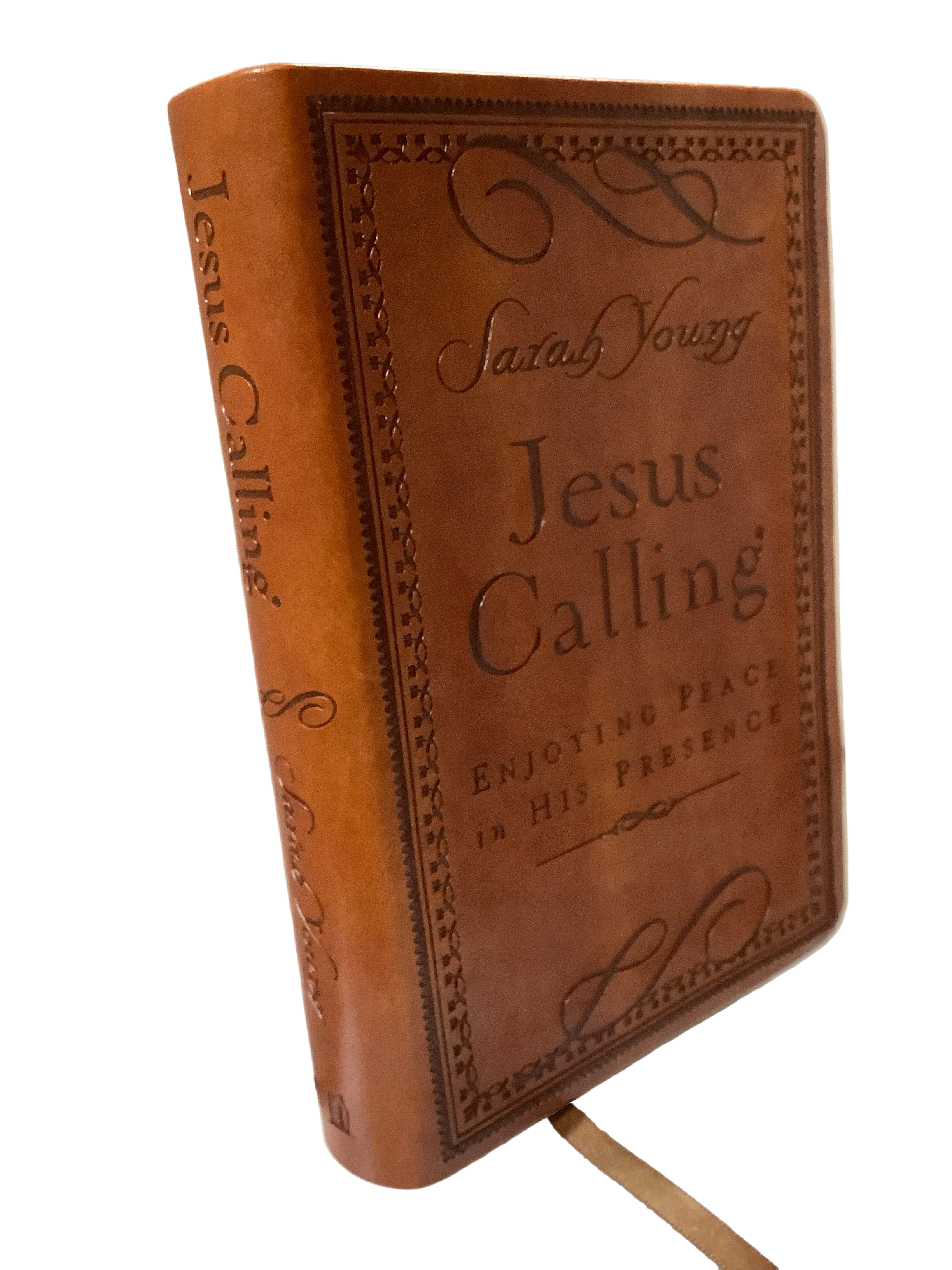 Book-Devo-Jesus Calling/Deluxe-Brn