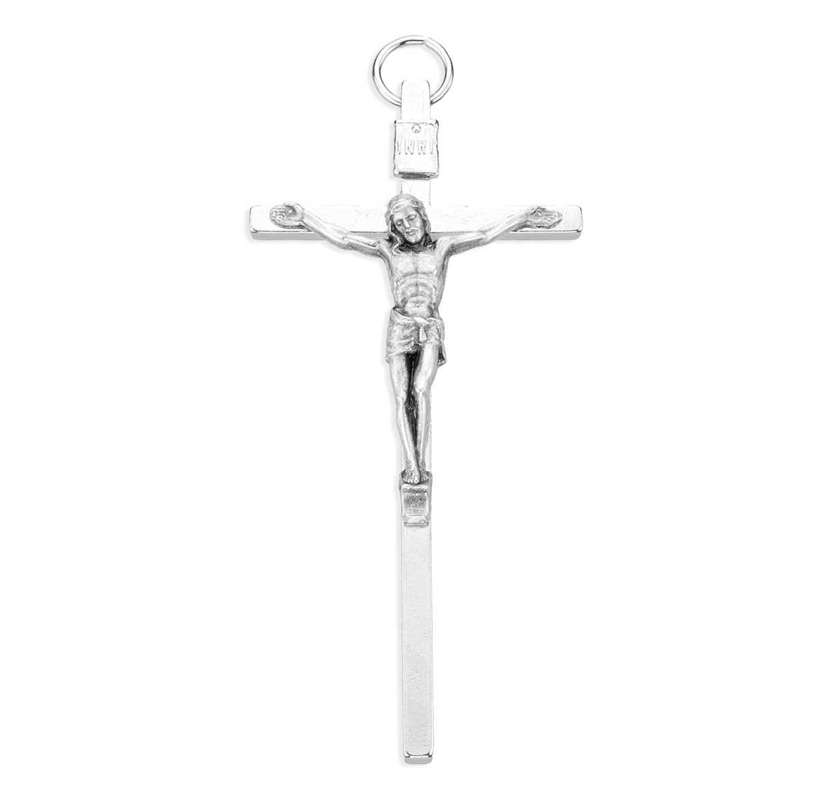 Crucifix-Silver-Hanging-40MM