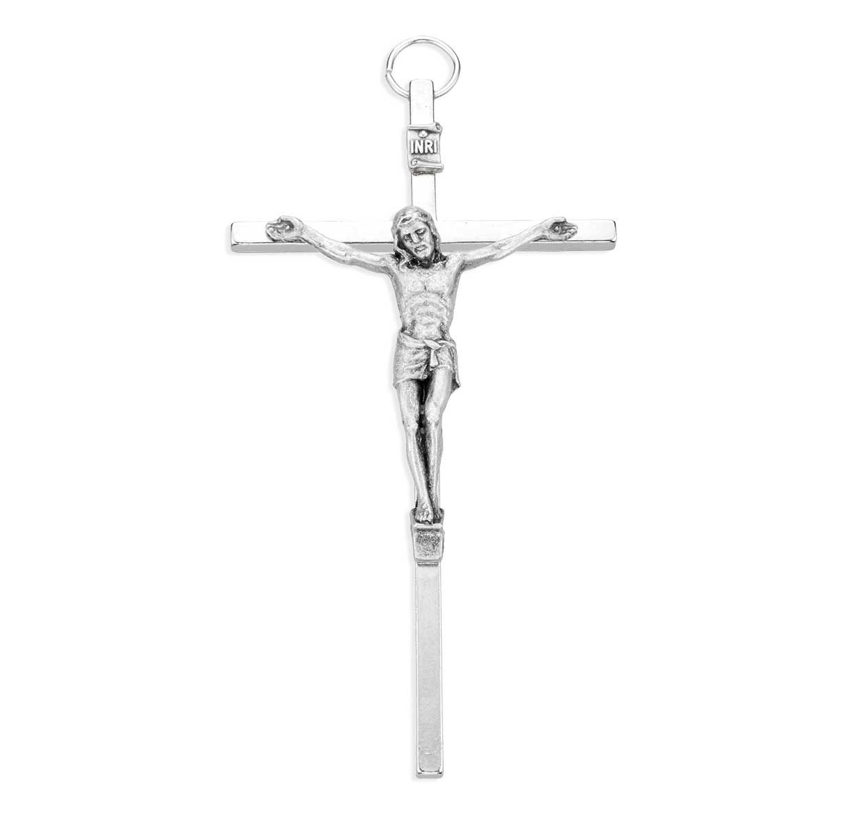 Crucifix-Hanging-Silver