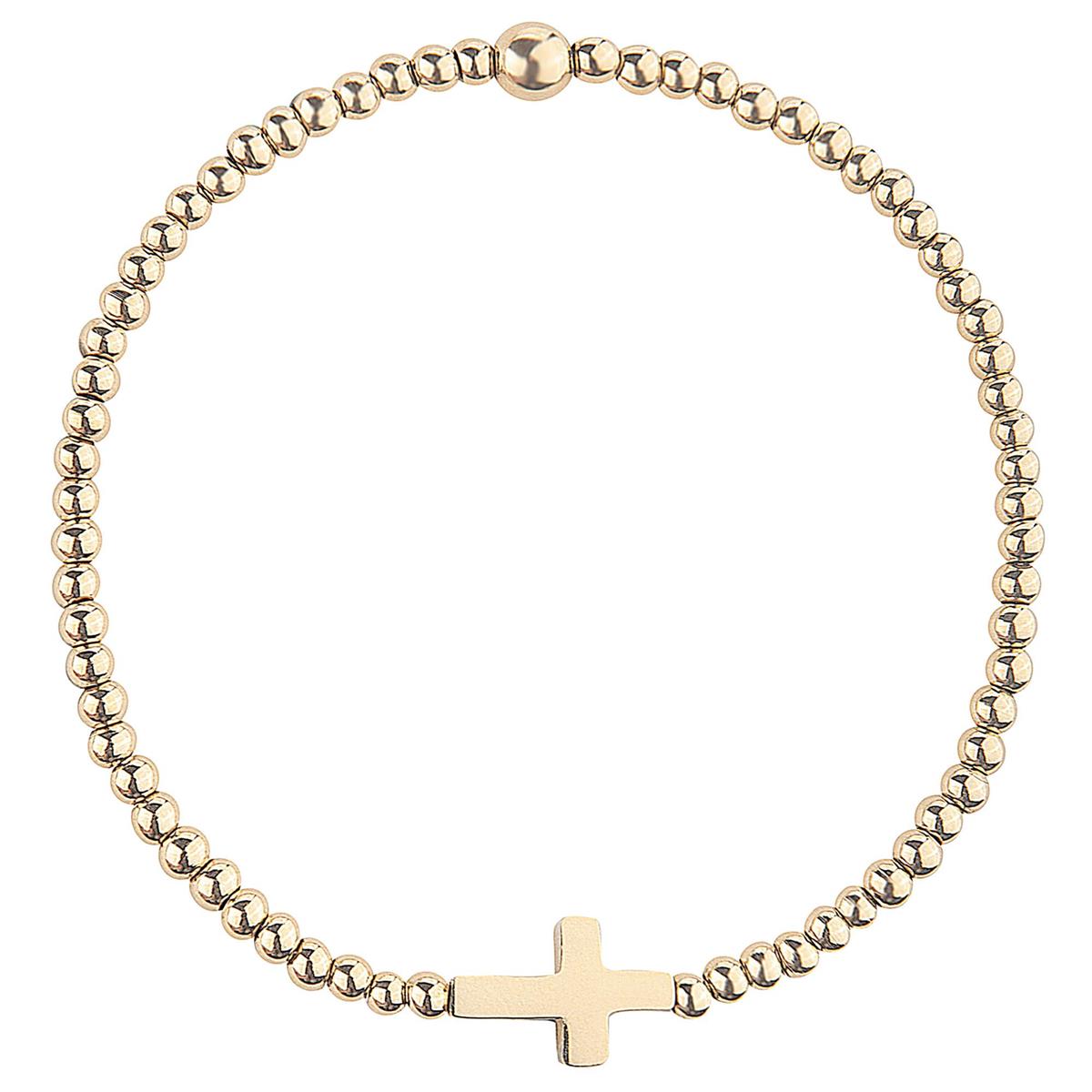 Bracelet-Cross-Gold-Beaded-224124