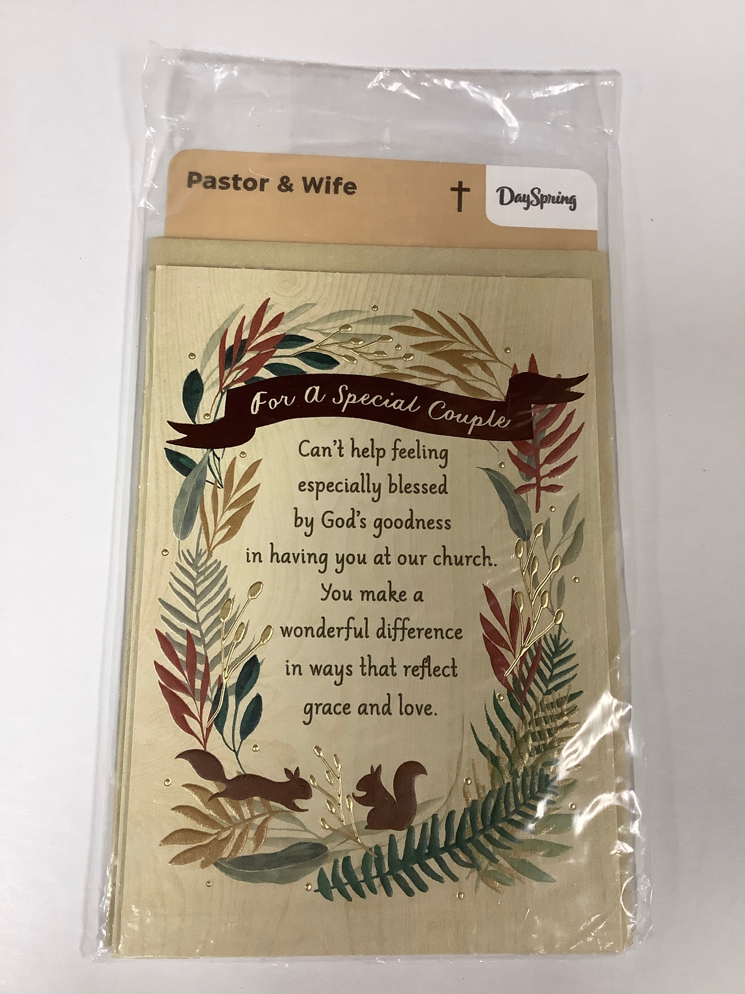 Card-Pastor & Wife-Squirrels-U1031