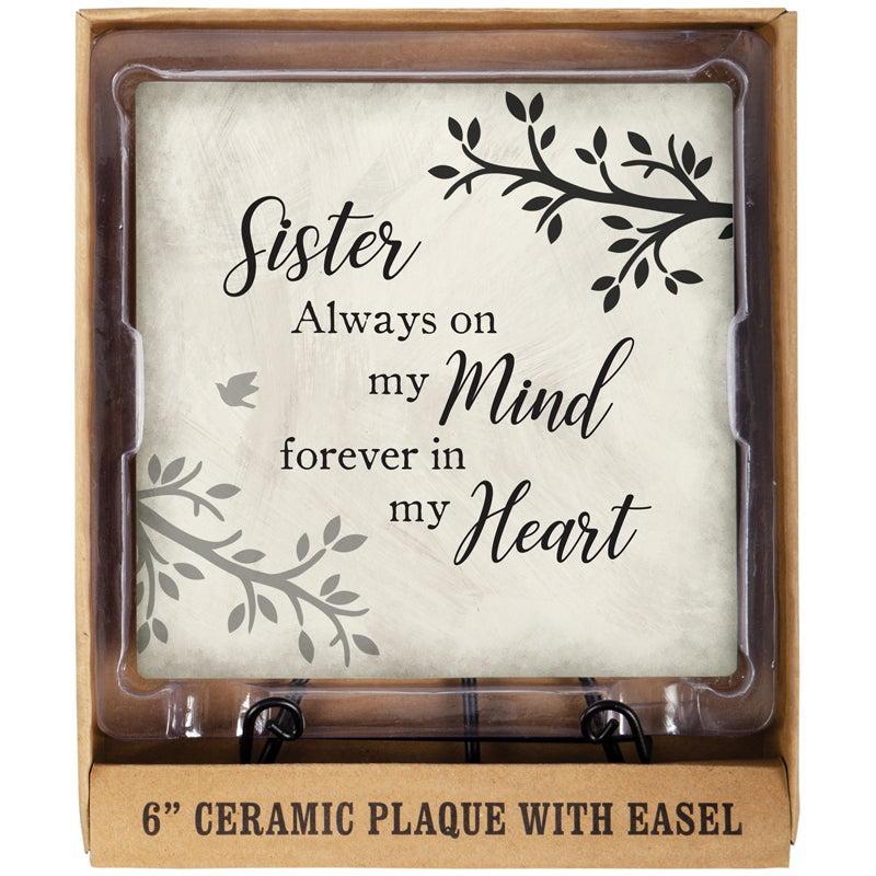 Plaque/6"/Easel/Sister Comfort