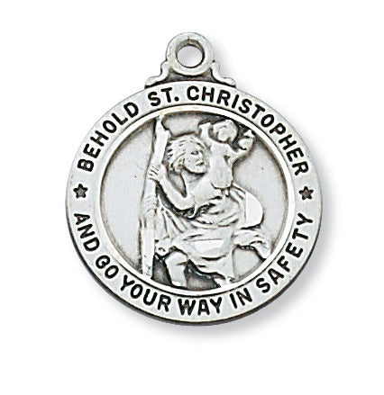 Necklace/SS/St Christopher/L603