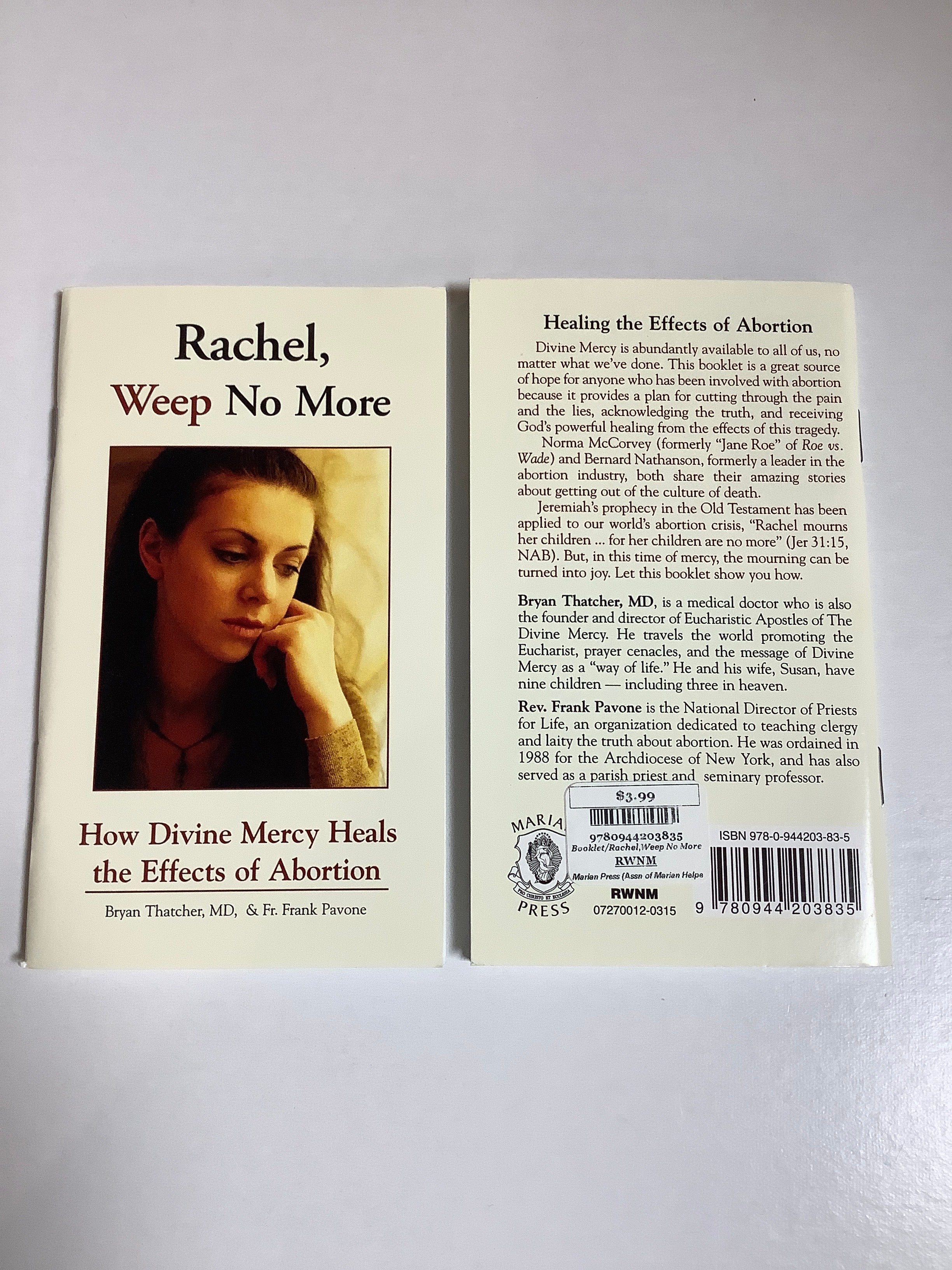 Booklet/Rachel,Weep No More