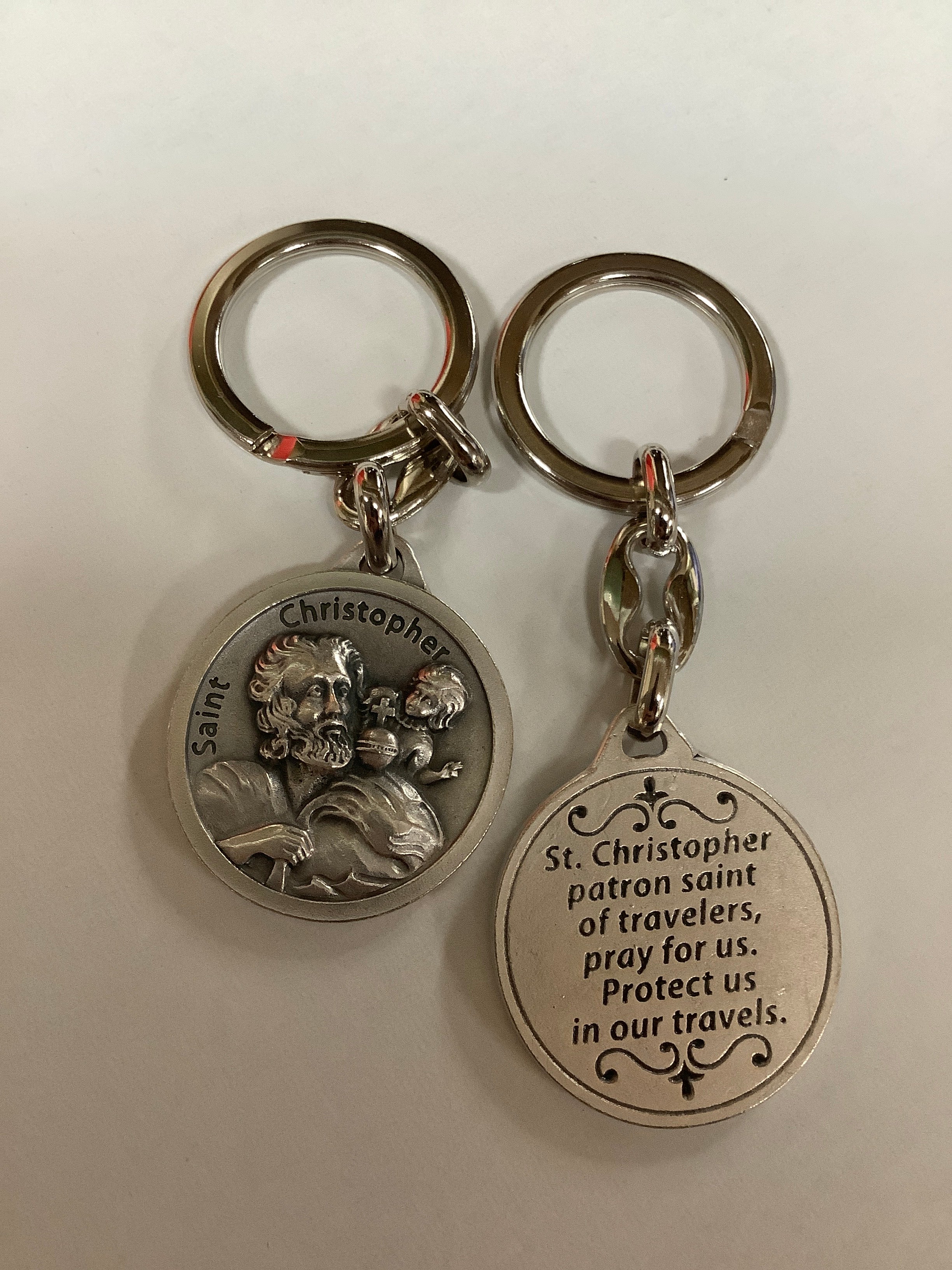 Key Ring/St Christopher/Round
