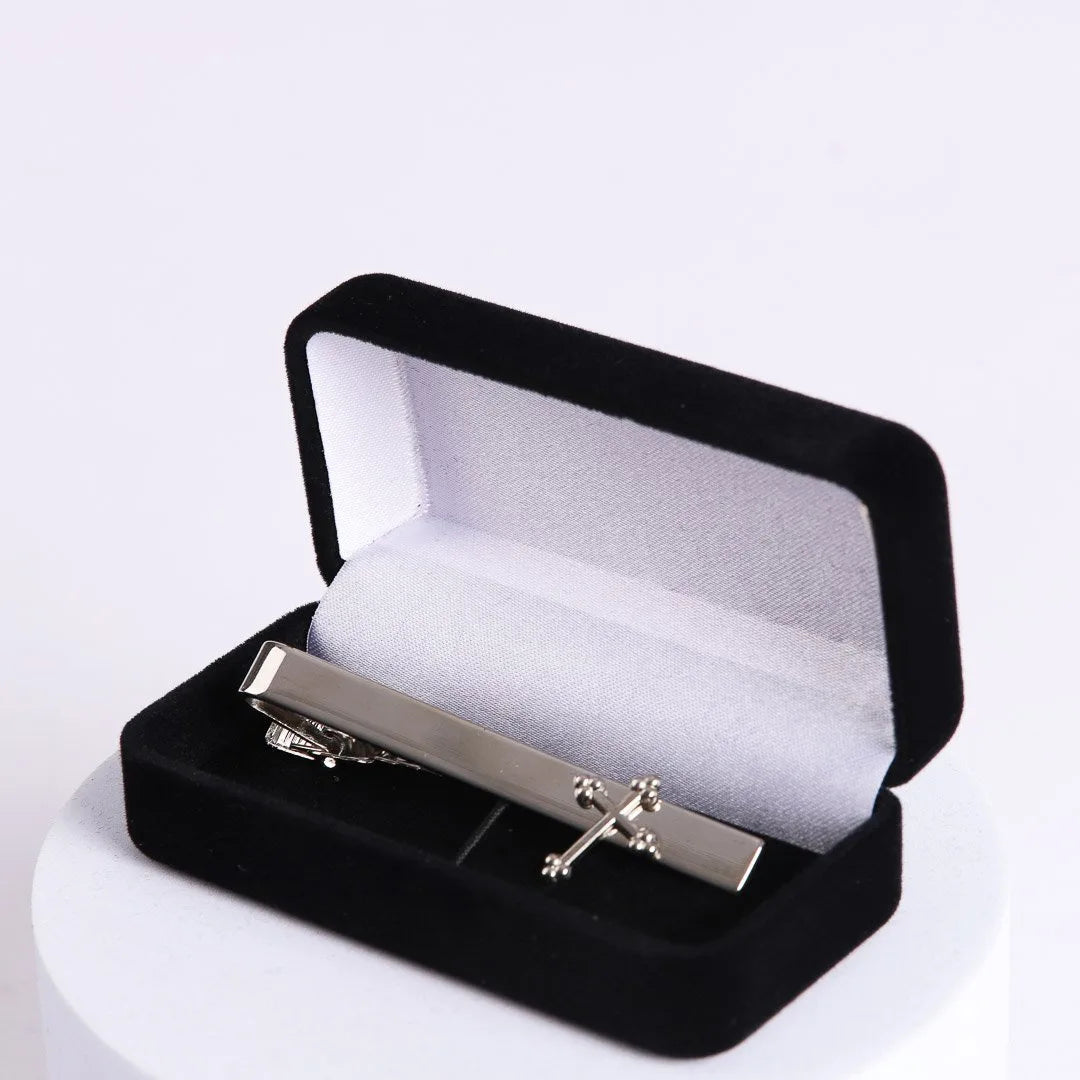Tie Bar-Silver-Cross-25648