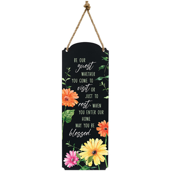 Plaque-Metal-18"-Indoor Outdoor-Be Our Guest