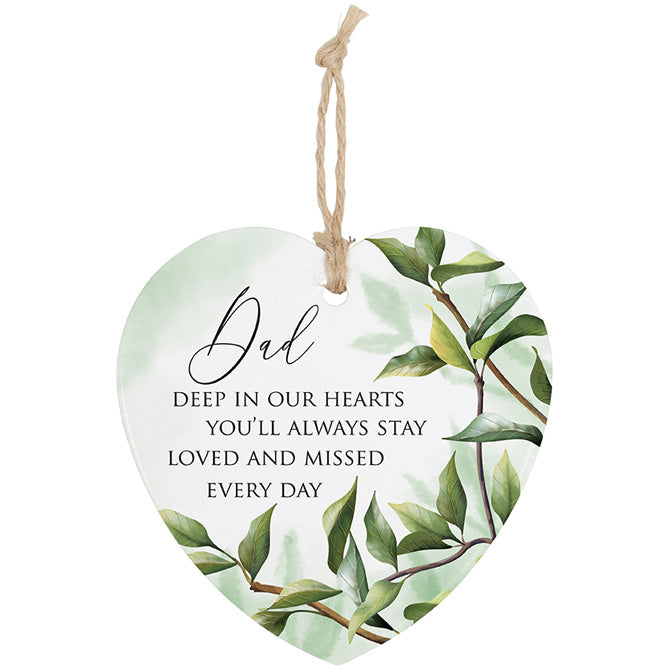 Ornament-Heart-Dad-Always Loved And Missed