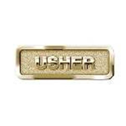 Usher Badge/Brass/Magnetic